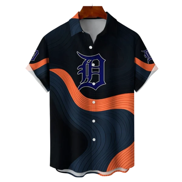 Detroit Tigers MLB Eternal Ripple Hawaiian Shirt