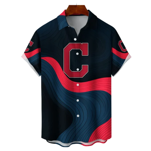 Cleveland Indians MLB Eternal Ripple Hawaiian Shirt