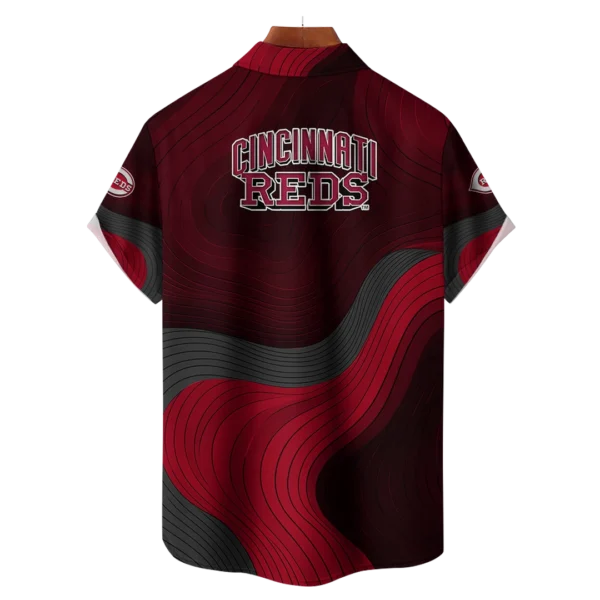 Cincinnati Reds MLB Eternal Ripple Hawaiian Shirt - Image 2