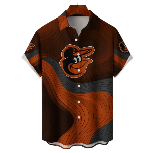 Baltimore Orioles MLB Eternal Ripple Hawaiian Shirt