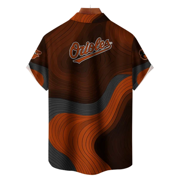 Baltimore Orioles MLB Eternal Ripple Hawaiian Shirt - Image 2