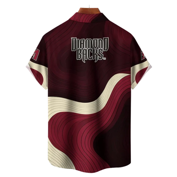Arizona Diamondbacks MLB Eternal Ripple Hawaiian Shirt - Image 2