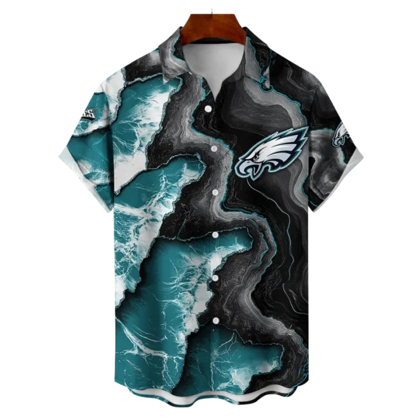 Philadelphia Eagles NFL Waveband Fusion Hawaiian Shirt
