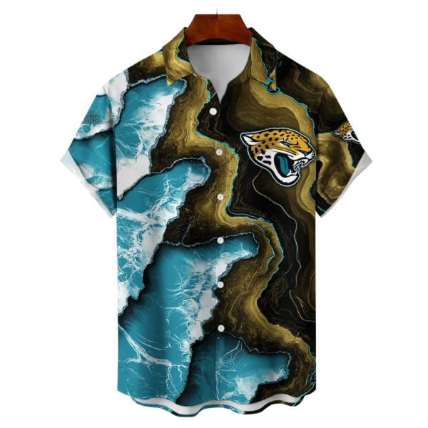 Jacksonville Jaguars NFL Waveband Fusion Hawaiian Shirt