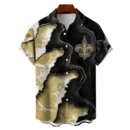 New Orleans Saints NFL Waveband Fusion Hawaiian Shirt