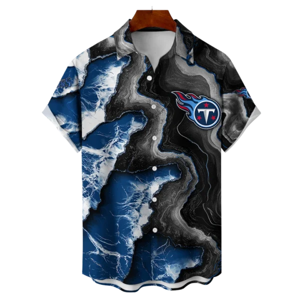 Tennessee Titans NFL Waveband Fusion Hawaiian Shirt