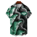 New York Jets NFL Waveband Fusion Hawaiian Shirt