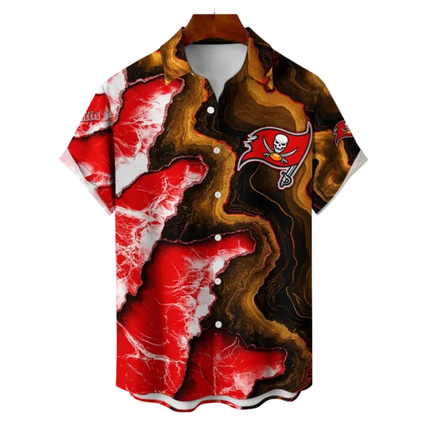 Tampa Bay Buccaneers NFL Waveband Fusion Hawaiian Shirt
