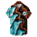 Miami Dolphins NFL Waveband Fusion Hawaiian Shirt
