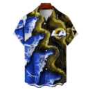 Los Angeles Rams NFL Waveband Fusion Hawaiian Shirt