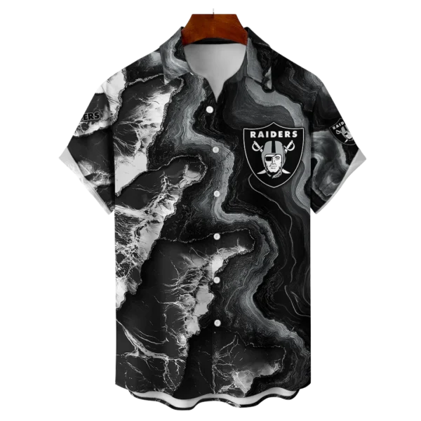 Las Vegas Raiders NFL Waveband Fusion Hawaiian Shirt