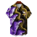Minnesota Vikings NFL Waveband Fusion Hawaiian Shirt