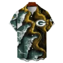 Green Bay Packers NFL Waveband Fusion Hawaiian Shirt
