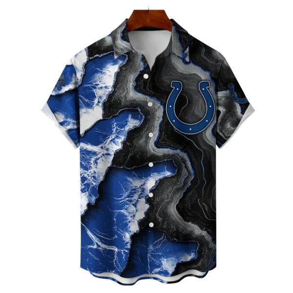 Indianapolis Colts NFL Waveband Fusion Hawaiian Shirt