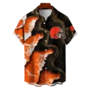 Cleveland Browns NFL Waveband Fusion Hawaiian Shirt
