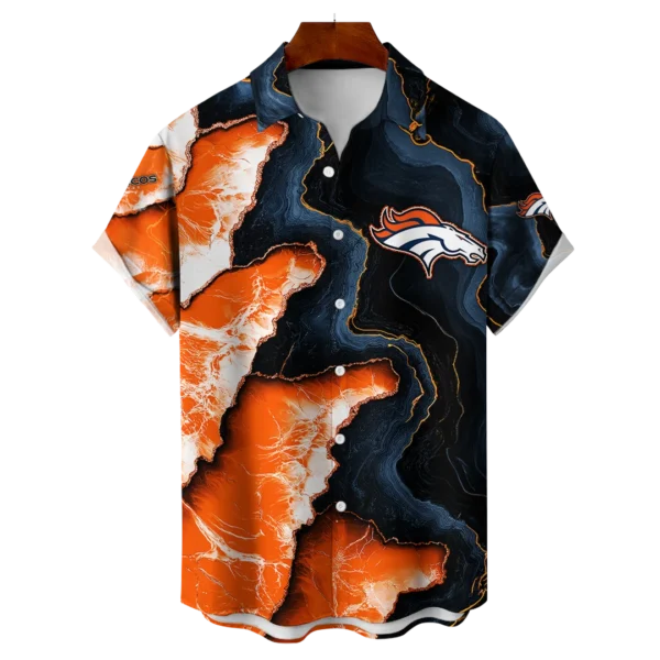 Denver Broncos NFL Waveband Fusion Hawaiian Shirt