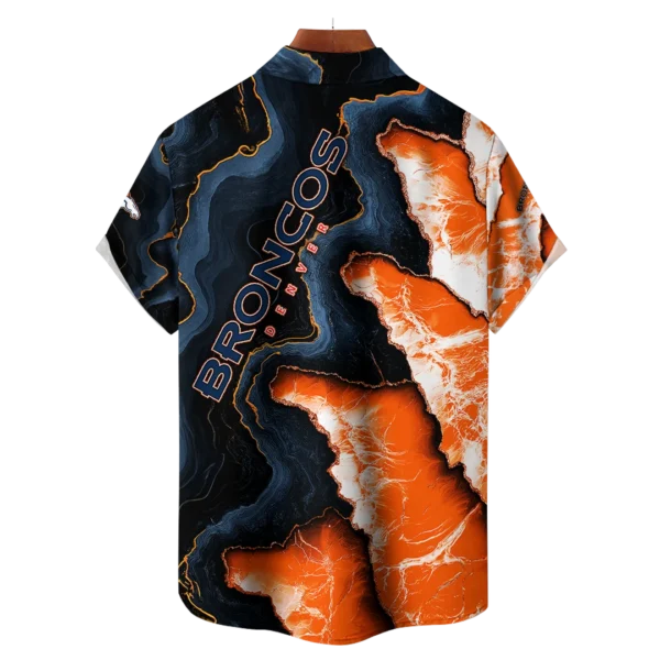 Denver Broncos NFL Waveband Fusion Hawaiian Shirt - Image 2