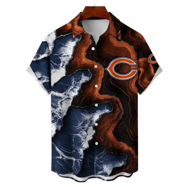Chicago Bears NFL Waveband Fusion Hawaiian Shirt