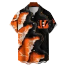 Cincinnati Bengals NFL Waveband Fusion Hawaiian Shirt