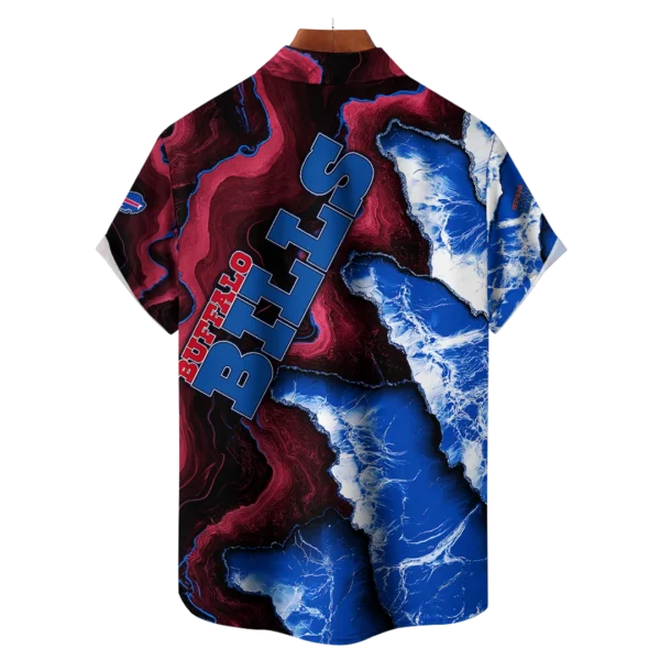 Buffalo Bills NFL Waveband Fusion Hawaiian Shirt - Image 2