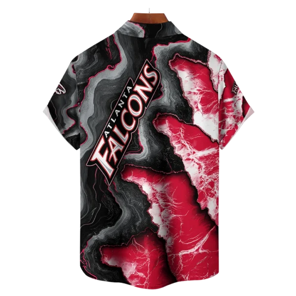 Atlanta Falcons NFL Waveband Fusion Hawaiian Shirt - Image 2