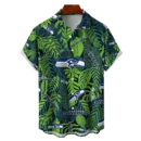 Seattle Seahawks NFL Tropical Leaves Hawaiian Shirt
