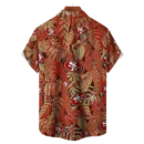 San Francisco 49ers NFL Tropical Leaves Hawaiian Shirt