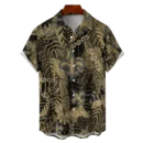 New Orleans Saints NFL Tropical Leaves Hawaiian Shirt