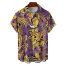 Minnesota Vikings NFL Tropical Leaves Hawaiian Shirt