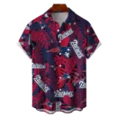 New England Patriots NFL Tropical Leaves Hawaiian Shirt