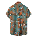 Miami Dolphins NFL Tropical Leaves Hawaiian Shirt