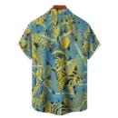 Los Angeles Chargers NFL Tropical Leaves Hawaiian Shirt