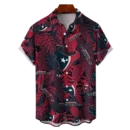 Houston Texans NFL Tropical Leaves Hawaiian Shirt