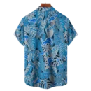 Detroit Lions NFL Tropical Leaves Hawaiian Shirt
