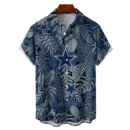 Dallas Cowboys NFL Tropical Leaves Hawaiian Shirt