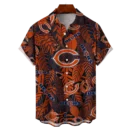 Chicago Bears NFL Tropical Leaves Hawaiian Shirt