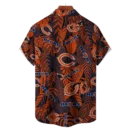 Chicago Bears NFL Tropical Leaves Hawaiian Shirt