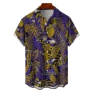 Baltimore Ravens NFL Tropical Leaves Hawaiian Shirt