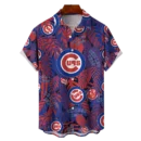 Chicago Cubs MLB Tropical Leaves Hawaiian Shirt
