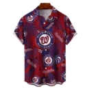 Washington Nationals MLB Tropical Leaves Hawaiian Shirt