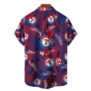 Texas Rangers MLB Tropical Leaves Hawaiian Shirt