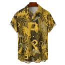 Pittsburgh Pirates MLB Tropical Leaves Hawaiian Shirt