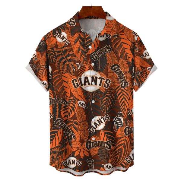 San Francisco Giants MLB Tropical Leaves Hawaiian Shirt