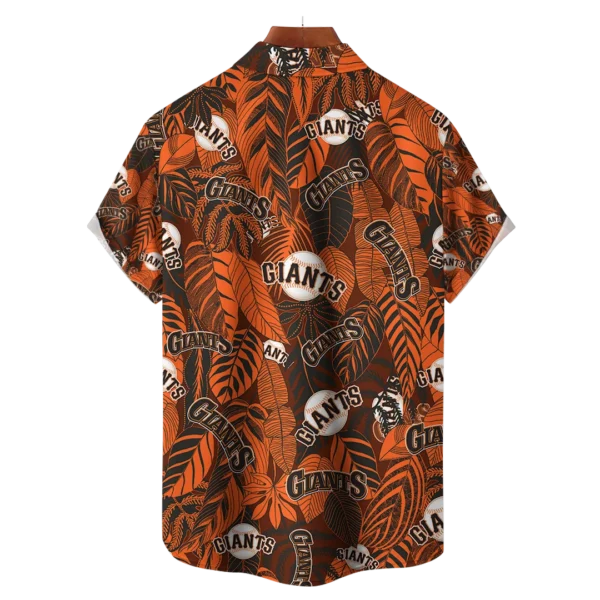 San Francisco Giants MLB Tropical Leaves Hawaiian Shirt - Image 2
