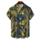 Milwaukee Brewers MLB Tropical Leaves Hawaiian Shirt