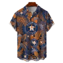 Houston Astros MLB Tropical Leaves Hawaiian Shirt