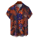Detroit Tigers MLB Tropical Leaves Hawaiian Shirt