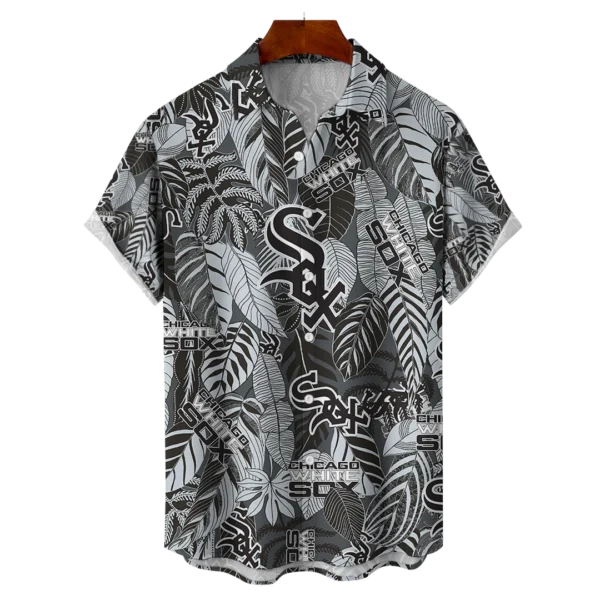 Chicago White Sox MLB Tropical Leaves Hawaiian Shirt