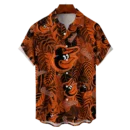 Baltimore Orioles MLB Tropical Leaves Hawaiian Shirt