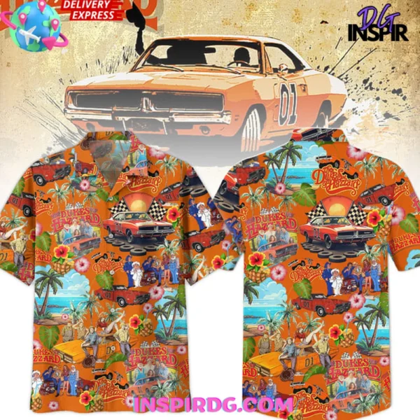 The Dukes of Hazzard Vintage Tropical Hawaiian Shirt